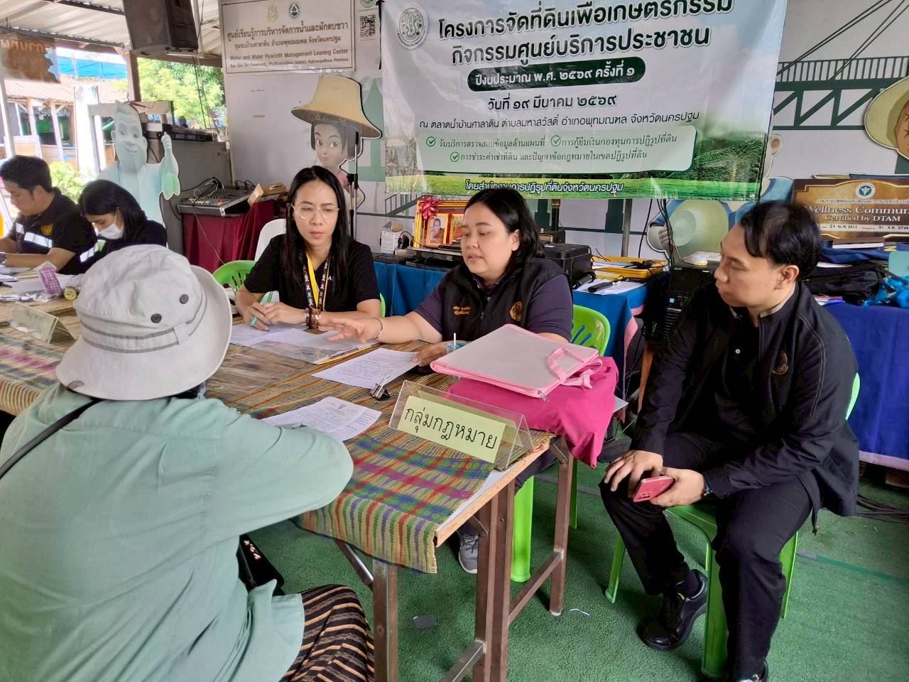 title - ส.ป.ก.นครปฐม จัดโครงการศูนย์บริการประชาชนในลักษณะศูนย์บริการเคลื่อนที่ (Mobile Unit) ในระดับอำเภอ ครั้งที่ 1 ปีงบประมาณ พ.ศ. 2569